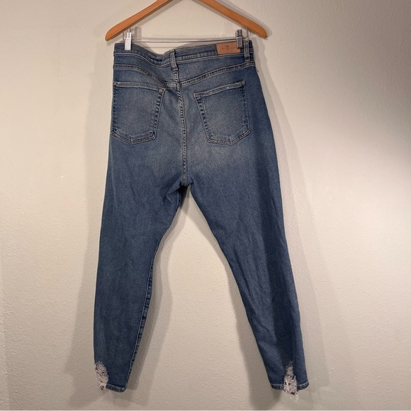 7 FAM For All Mankind Button Fly Classic Blue Women's Jeans Size 32 - Picture 12 of 13
